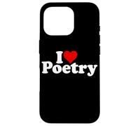 Carcasa para iPhone 16 Pro I Love Heart POESÍA POEMAS POETAS