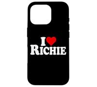 Carcasa para iPhone 16 Pro I Love Heart Richie Richard Rich Nombre EN UNA tee