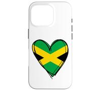 Carcasa para iPhone 16 Pro I Love Jamaica Flag Heart se enorgullece de ser Papa Mama Boy jamaiquino