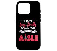 Carcasa para iPhone 16 Pro I Love Long Walks Down The Makeup Aisle Funny Makeup Lover