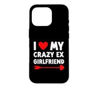 Carcasa para iPhone 16 Pro I Love My Crazy Ex Girlfriend - Día de San Valentín Divertido