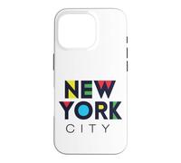 Carcasa para iPhone 16 Pro I Love NYC Colorful New York City NYC Modern Bold Typography