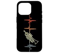 Carcasa para iPhone 16 Pro I Love Trumpet Music Trompetista Música de Jazz