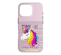 Carcasa para iPhone 16 Pro I Love Unicorns, Funny Cute Illustration Unicorn Graphic