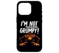 Carcasa para iPhone 16 Pro I’m Not Grumpy Funny Angry Monkey Men Women Kids