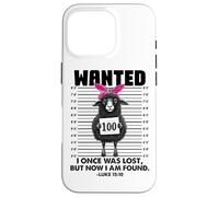 Carcasa para iPhone 16 Pro I Once Was Lost But Now I Am Found Lucas 15:10 Fun Lost Sheep