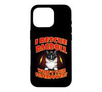 Carcasa para iPhone 16 Pro I Rescue Ragdoll Cat What's Your Superpower Funny Cats Lover