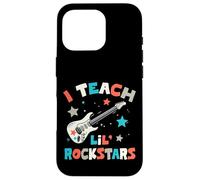 Carcasa para iPhone 16 Pro I Teach Lil' Rockstars, Profesor de música Rock, Banda de Guitarra