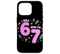 Carcasa para iPhone 16 Pro I Was 6 Now I'm 7 Funny 7th Birthday Girl Party