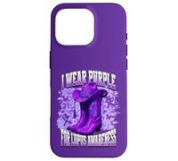 Carcasa para iPhone 16 Pro I Wear Purple For Lupus Awareness