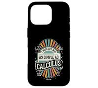 Carcasa para iPhone 16 Pro I Wish Life Was As Simple As Calculus Badge Fun