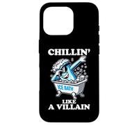 Carcasa para iPhone 16 Pro Ice Bath Chillin' Like A Villain Cold Plunge Cold Exposure