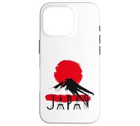 Carcasa para iPhone 16 Pro Icono de Viaje al Atardecer del Monte Fuji de Japón para Amantes de la Cultura
