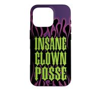Carcasa para iPhone 16 Pro ICP Purple Flames Old English Logo Horrorcore Rap Music