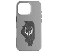 Carcasa para iPhone 16 Pro Illinois IL Deer Hunting Shed Antlers Design