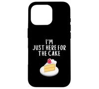 Carcasa para iPhone 16 Pro I'm Just Here For The Cake Funny Wedding Party Costume Cakes