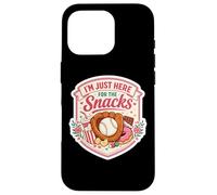 Carcasa para iPhone 16 Pro I'm Just Here For The Snacks Baseball Match Day Fan Mujer