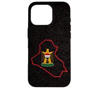 Carcasa para iPhone 16 Pro Irak Bagdad Irak Home IRQ Diseño de Mapa iraquí I Love Irak Flag