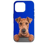 Carcasa para iPhone 16 Pro Irish Terrier Divertido Peeking Pocket Daredevil Dog Lover
