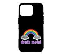 Carcasa para iPhone 16 Pro Ironic Death Metal Rainbow Diciendo Sarcástico