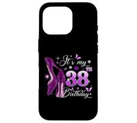 Carcasa para iPhone 16 Pro It’s My 38th Birthday Pink 38 Years Old Birthday Queen Party