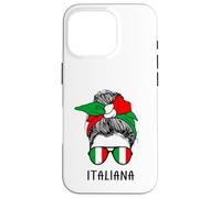 Carcasa para iPhone 16 Pro Italian Italiana Girl Italian Heritage Italy Flag