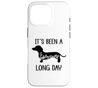 Carcasa para iPhone 16 Pro Its Been a Long Day Dachshund Funny Doxie Mom Dachshund Mama
