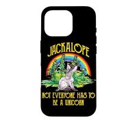 Carcasa para iPhone 16 Pro Jackalope Not Everyone Has To Be A Unicorn Rainbow Camping