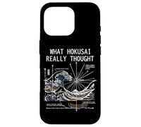 Carcasa para iPhone 16 Pro Japón Gran Ola Física Hokusai Agua Movimiento Matemáticas Ciencia