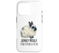 Carcasa para iPhone 16 Pro Jersey Wooly Rabbit 3 Libras de Actitud en un Abrigo de Piel