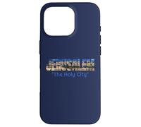 Carcasa para iPhone 16 Pro Jerusalén Ciudad Santa Skyline Patria judía Estado de Israel