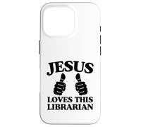 Carcasa para iPhone 16 Pro Jesús ama a Este Grupo de adoración de la Iglesia Cristiana bibliotecaria