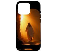 Carcasa para iPhone 16 Pro Jesus Christ Glorious Resurrection Christian Faith (Black)