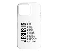 Carcasa para iPhone 16 Pro Jesús Es Mi Todo Mi Todo Mi Dios Señor Salvador Sanador
