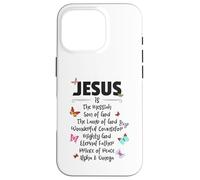Carcasa para iPhone 16 Pro Jesus is The Messiah Mighty God Beautiful Savior Lamb of God