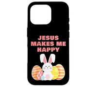 Carcasa para iPhone 16 Pro Jesus Makes Me Happy - Girls & Women Easter Christian Faith