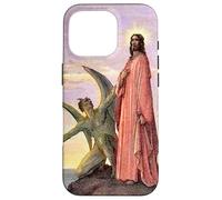 Carcasa para iPhone 16 Pro Jesús Satanás Tentación por Gustave Dore Colorizado