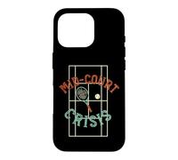 Carcasa para iPhone 16 Pro Juego de Palabras de Tenis Crisis en la cancha