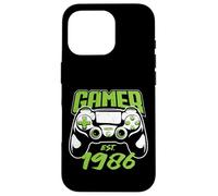 Carcasa para iPhone 16 Pro Jugador Estimado 1986 40 Cumpleaños Video Gaming Hombre Mujer