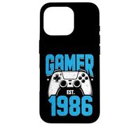 Carcasa para iPhone 16 Pro Jugador Estimado 1986 40 Cumpleaños Video Gaming Hombre Mujer