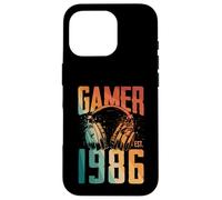 Carcasa para iPhone 16 Pro Jugador Estimado 1986 40 Cumpleaños Video Gaming Hombre Mujer