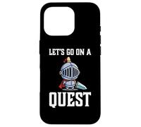 Carcasa para iPhone 16 Pro Jugador RPG Let's Go On A Quest Knight Warrior Player