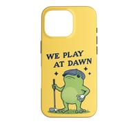 Carcasa para iPhone 16 Pro Jugamos En Dibujos Animados De Golfista Rana A