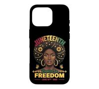 Carcasa para iPhone 16 Pro Juneteenth arraigado en la Libertad Junio de 1865 Black History Women's
