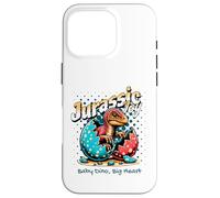 Carcasa para iPhone 16 Pro Jurassic Joy Baby Dinosaur Big Heart Cute Dino Art