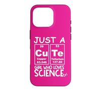 Carcasa para iPhone 16 Pro Just a Girl Who Loves Science Cute Girls Science Teacher