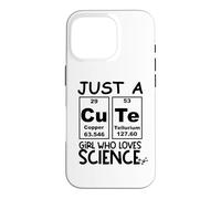 Carcasa para iPhone 16 Pro Just a Girl Who Loves Science Cute Girls Science Teacher