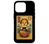 Carcasa para iPhone 16 Pro Kawaii Ramen Corgi Gaming Anime Comida Japonesa Fideos Bowl