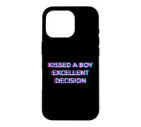 Carcasa para iPhone 16 Pro Kissed A Boy Excellent Decision Gay Men Pride Ally LGBTQ