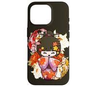 Carcasa para iPhone 16 Pro Kokeshi Doll Koi Fish Japonés Estética Amante
